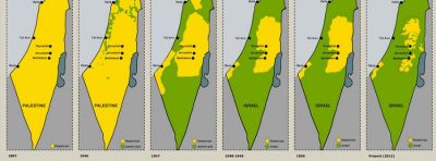 Map Palestine Israel