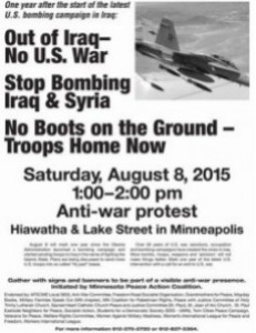 No War Demo Aug. 8 2015